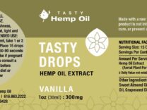 Tasty Hemp Oil: Tasty Drops Extra Strength (Vanilla)