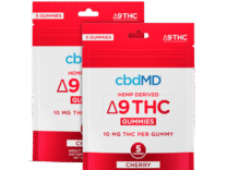 cbdMD Delta-9 THC Gummies Cherry – 5 Count