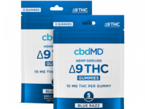 cbdMD Delta-9 THC Gummies Blue Razz – 5 Count