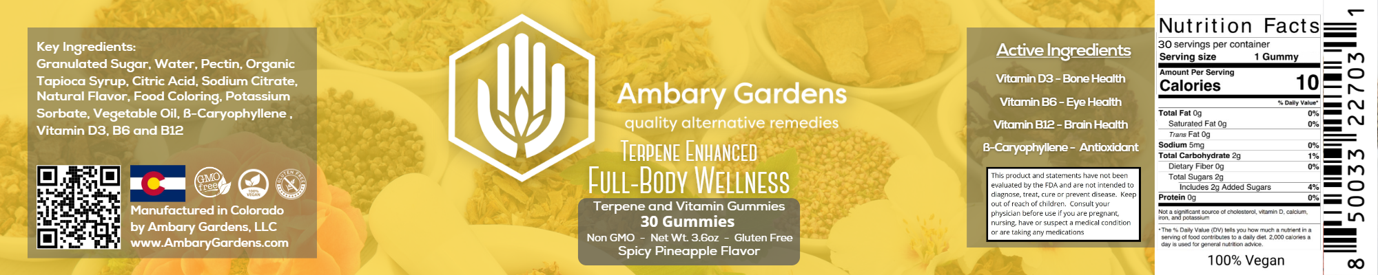 Terpene Enhanced Full-Body Wellness Gummies - Image 2