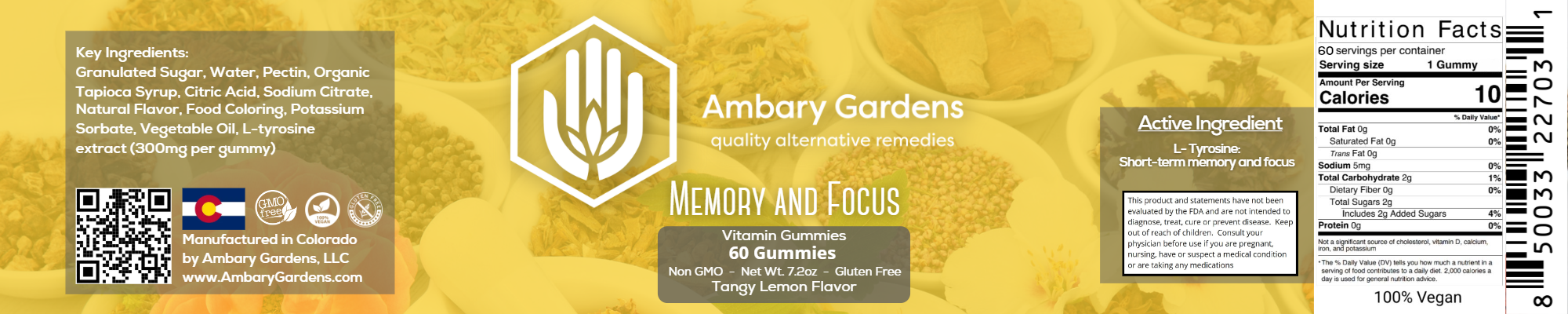 Memory and Focus Vitamin Gummies - Image 2