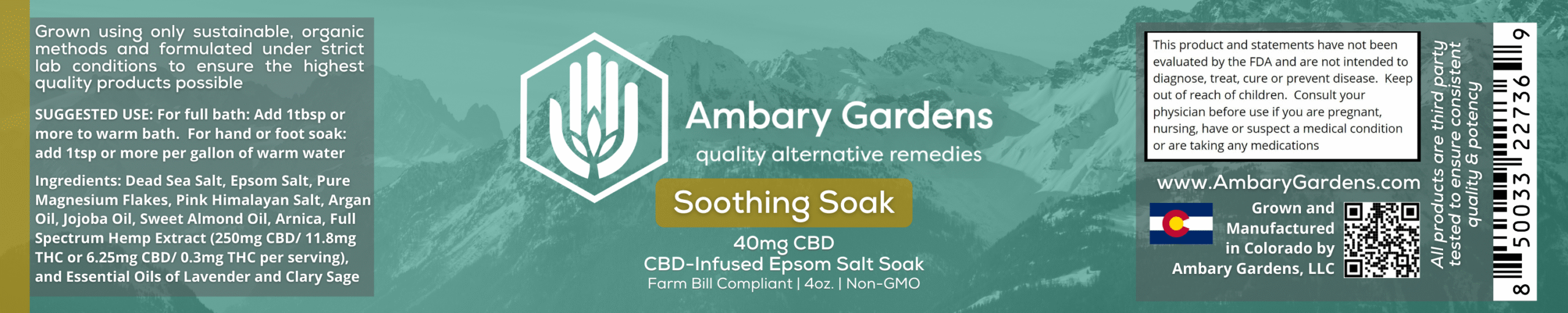 CBD Product Samples - Soothing Soak - Image 2