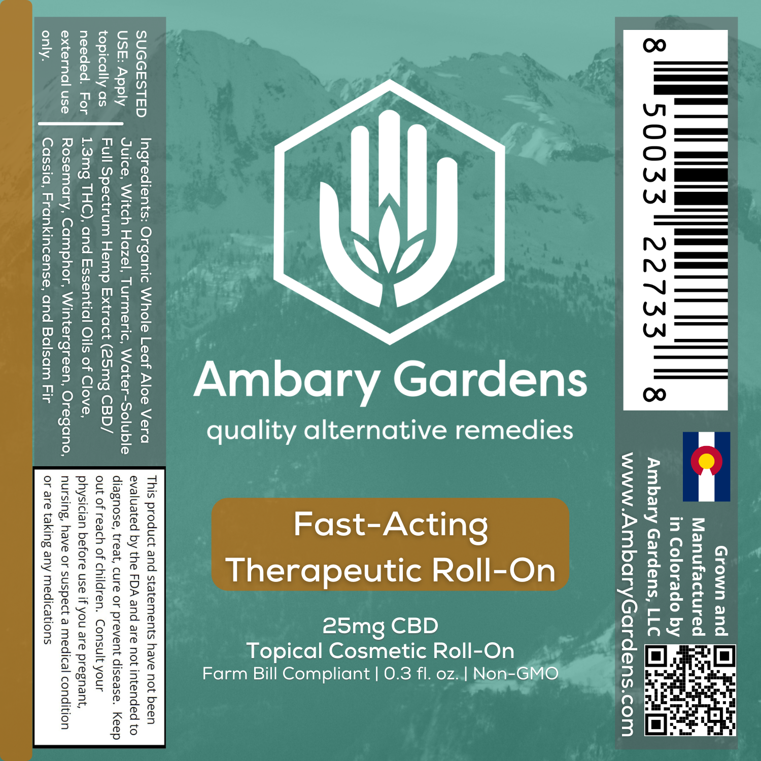Fast Acting Therapeutic CBD Roll On - Image 2