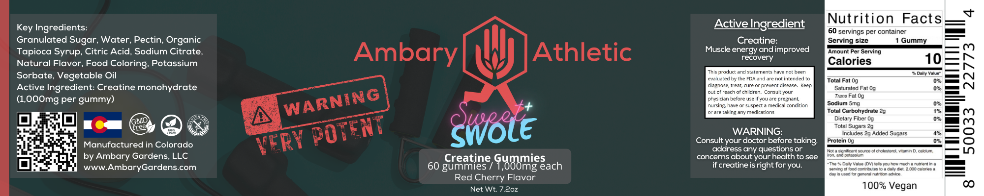 Sweet and Swole Creatine Gummies - Image 2