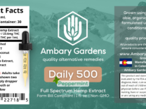 Full Spectrum Daily CBD Hemp Extract 500mg – Peppermint